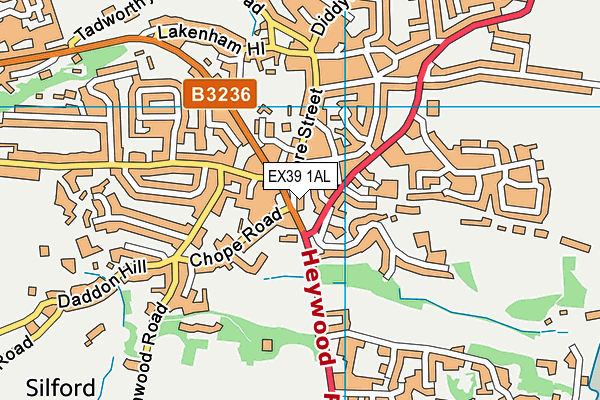 EX39 1AL map - OS VectorMap District (Ordnance Survey)