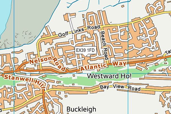 EX39 1FD map - OS VectorMap District (Ordnance Survey)