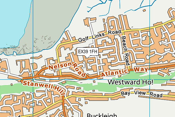 EX39 1FH map - OS VectorMap District (Ordnance Survey)