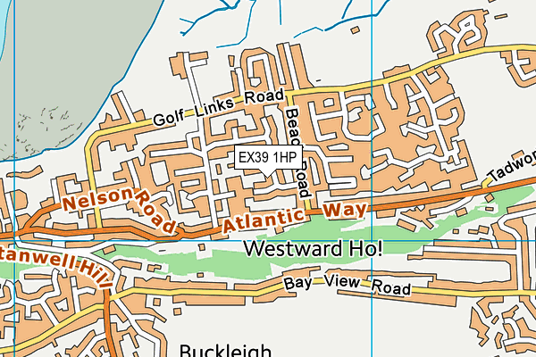 EX39 1HP map - OS VectorMap District (Ordnance Survey)