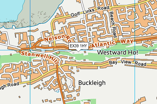 EX39 1HY map - OS VectorMap District (Ordnance Survey)