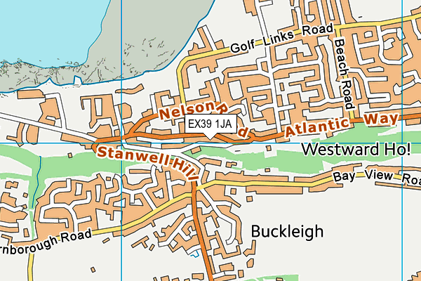 Map of THE PRIORY MANAGEMENT (WESTWARD HO) COMPANY LIMITED at district scale