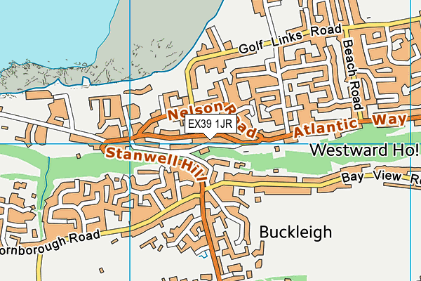 EX39 1JR map - OS VectorMap District (Ordnance Survey)