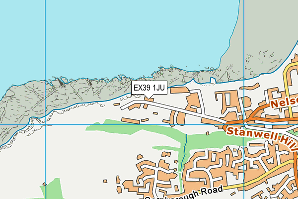 EX39 1JU map - OS VectorMap District (Ordnance Survey)