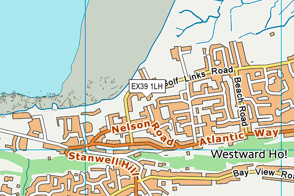 EX39 1LH map - OS VectorMap District (Ordnance Survey)