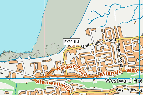 EX39 1LJ map - OS VectorMap District (Ordnance Survey)