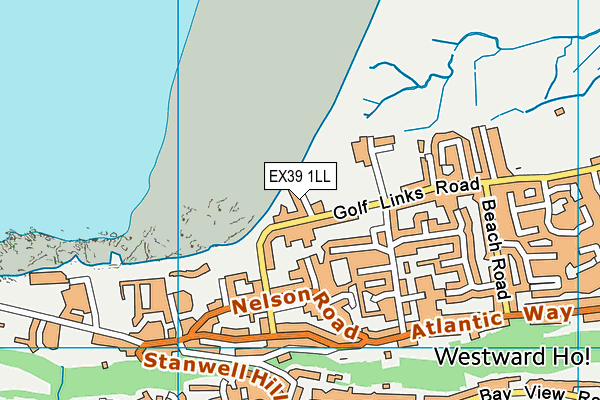 EX39 1LL map - OS VectorMap District (Ordnance Survey)