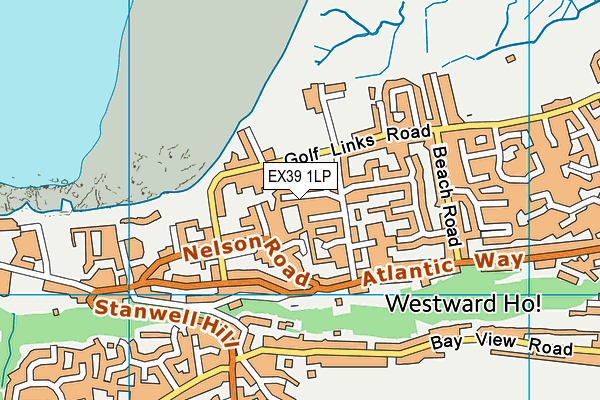 EX39 1LP map - OS VectorMap District (Ordnance Survey)