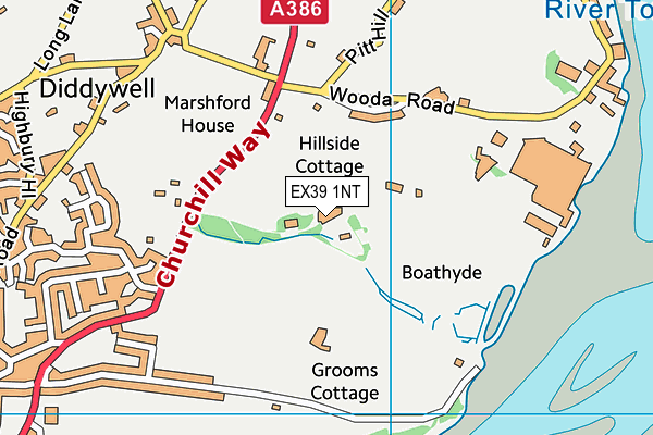 EX39 1NT map - OS VectorMap District (Ordnance Survey)