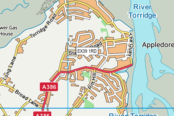 EX39 1RD map - OS VectorMap District (Ordnance Survey)