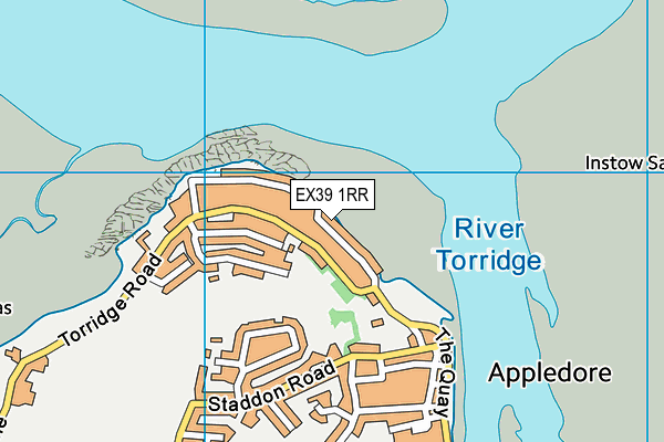 EX39 1RR map - OS VectorMap District (Ordnance Survey)