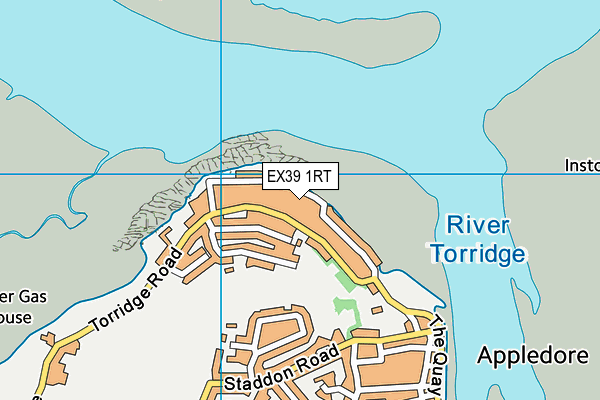 EX39 1RT map - OS VectorMap District (Ordnance Survey)