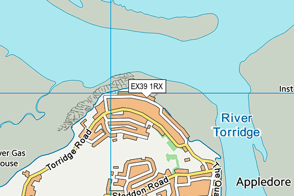 EX39 1RX map - OS VectorMap District (Ordnance Survey)