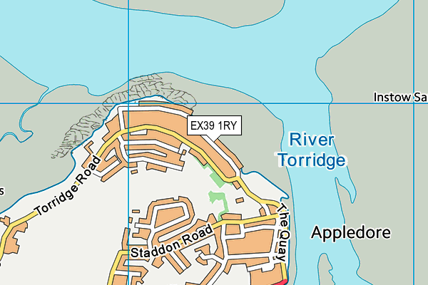 EX39 1RY map - OS VectorMap District (Ordnance Survey)
