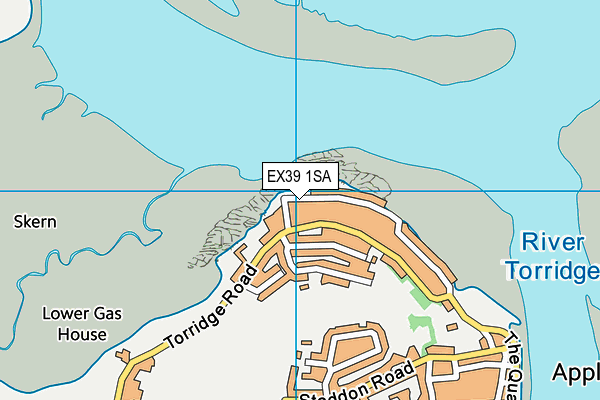 EX39 1SA map - OS VectorMap District (Ordnance Survey)