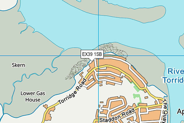 EX39 1SB map - OS VectorMap District (Ordnance Survey)