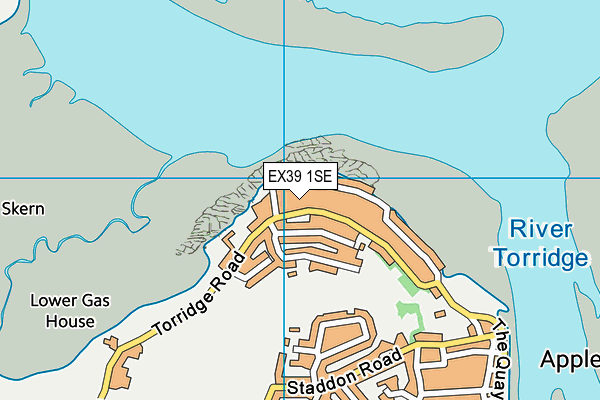 EX39 1SE map - OS VectorMap District (Ordnance Survey)