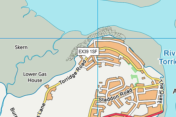 EX39 1SF map - OS VectorMap District (Ordnance Survey)