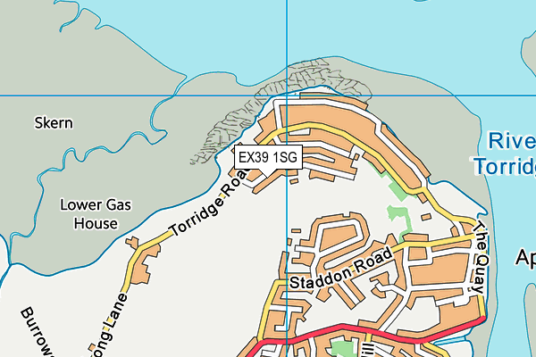 EX39 1SG map - OS VectorMap District (Ordnance Survey)