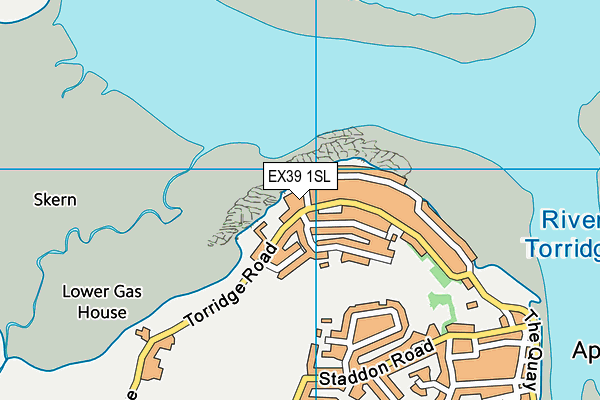 EX39 1SL map - OS VectorMap District (Ordnance Survey)