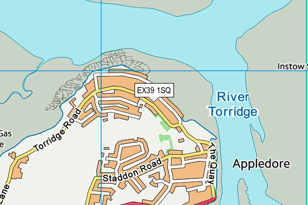 EX39 1SQ map - OS VectorMap District (Ordnance Survey)