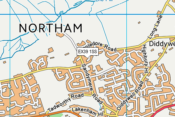 EX39 1SS map - OS VectorMap District (Ordnance Survey)