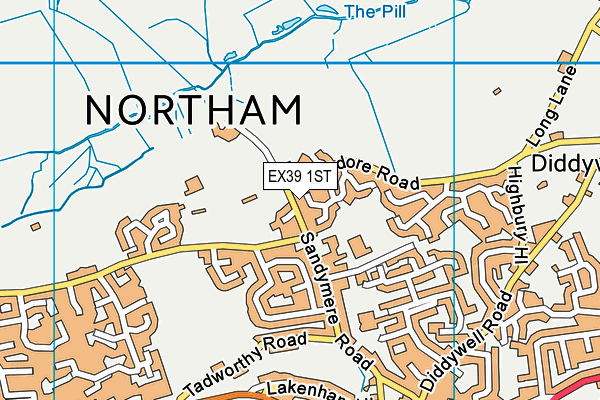 EX39 1ST map - OS VectorMap District (Ordnance Survey)