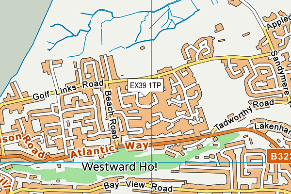 EX39 1TP map - OS VectorMap District (Ordnance Survey)