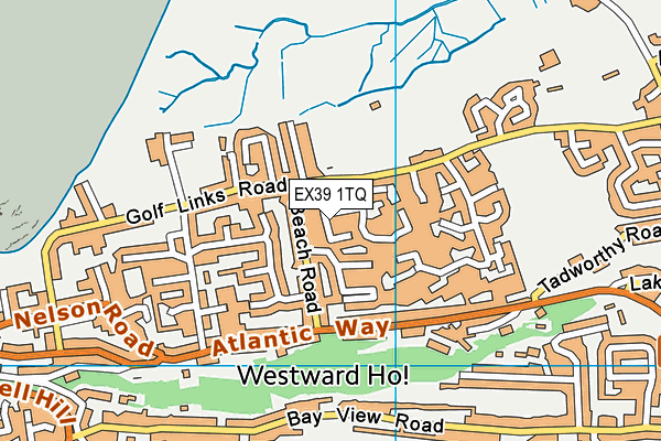 EX39 1TQ map - OS VectorMap District (Ordnance Survey)