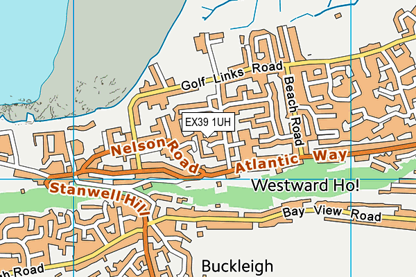 EX39 1UH map - OS VectorMap District (Ordnance Survey)