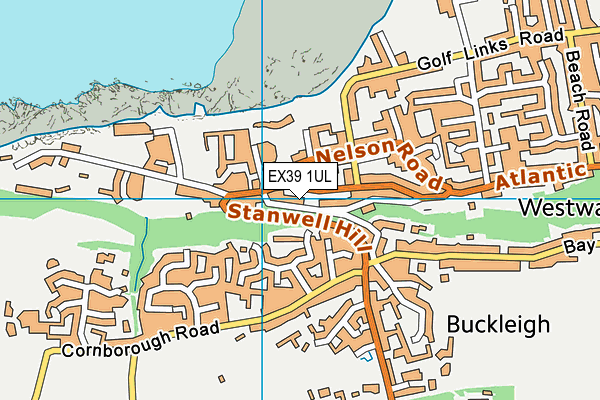 EX39 1UL map - OS VectorMap District (Ordnance Survey)