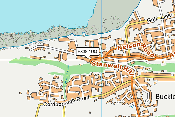 EX39 1UQ map - OS VectorMap District (Ordnance Survey)