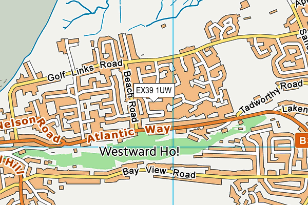 EX39 1UW map - OS VectorMap District (Ordnance Survey)