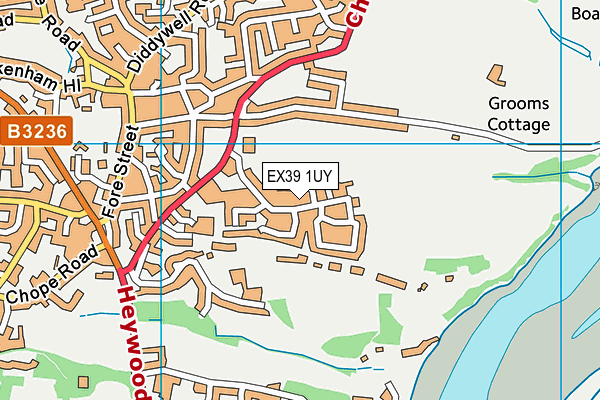 Torridge Pool map (EX39 1UY) - OS VectorMap District (Ordnance Survey)
