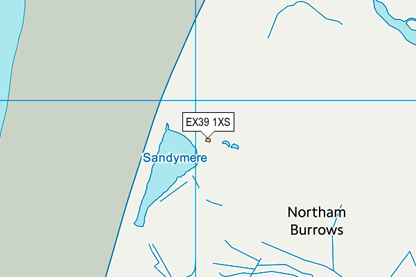 EX39 1XS map - OS VectorMap District (Ordnance Survey)