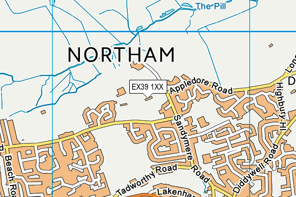 EX39 1XX map - OS VectorMap District (Ordnance Survey)