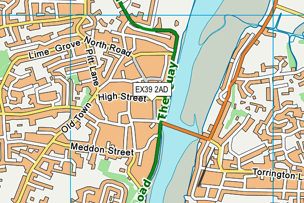 EX39 2AD map - OS VectorMap District (Ordnance Survey)