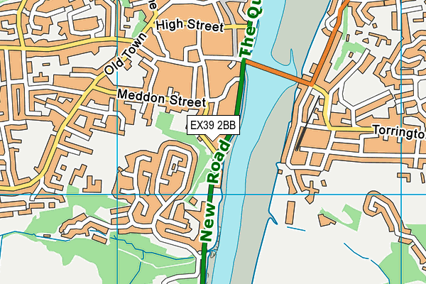 EX39 2BB map - OS VectorMap District (Ordnance Survey)