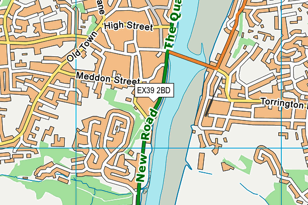 EX39 2BD map - OS VectorMap District (Ordnance Survey)