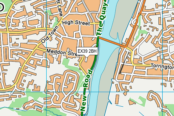 EX39 2BH map - OS VectorMap District (Ordnance Survey)