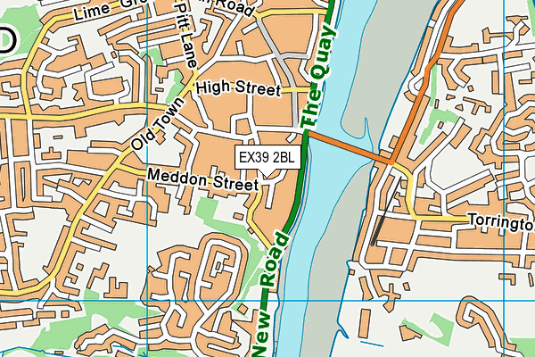 EX39 2BL map - OS VectorMap District (Ordnance Survey)
