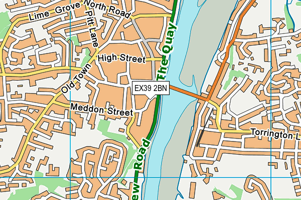 EX39 2BN map - OS VectorMap District (Ordnance Survey)