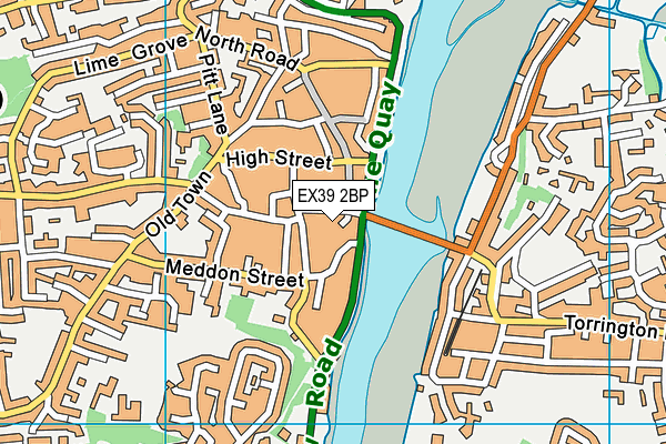 EX39 2BP map - OS VectorMap District (Ordnance Survey)