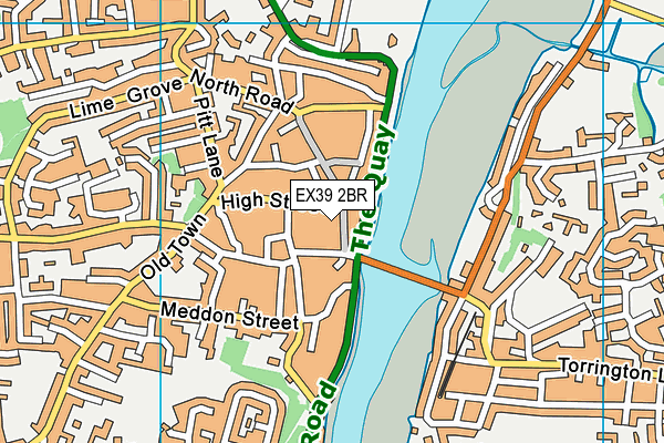 EX39 2BR map - OS VectorMap District (Ordnance Survey)