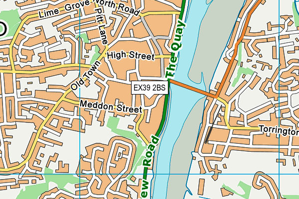 EX39 2BS map - OS VectorMap District (Ordnance Survey)