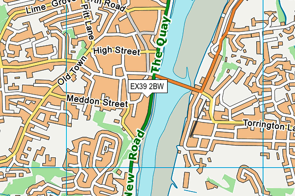 EX39 2BW map - OS VectorMap District (Ordnance Survey)