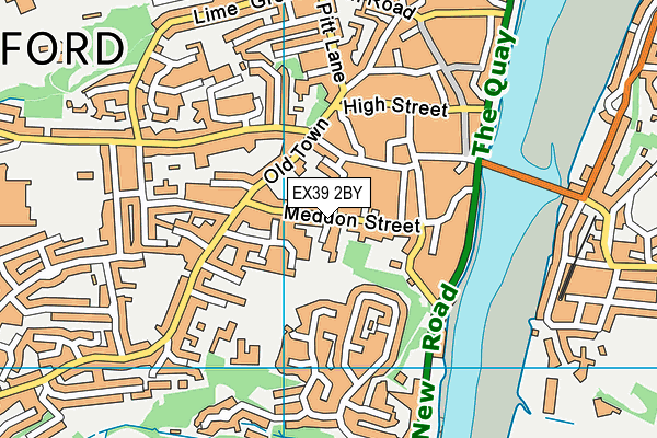 EX39 2BY map - OS VectorMap District (Ordnance Survey)
