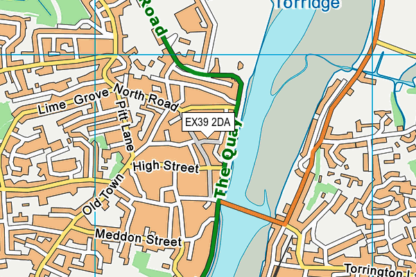 EX39 2DA map - OS VectorMap District (Ordnance Survey)