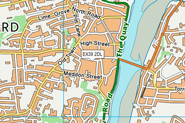 EX39 2DL map - OS VectorMap District (Ordnance Survey)