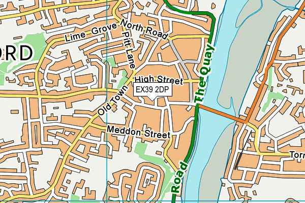 EX39 2DP map - OS VectorMap District (Ordnance Survey)